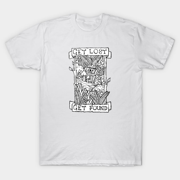 Get Lost, Get Found. T-Shirt by bangart